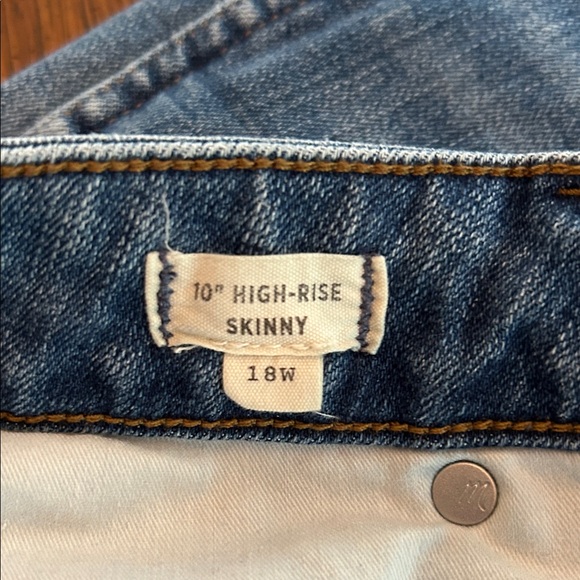 Madewell Jeans HR Skinny. Size 18W - Picture 8 of 9